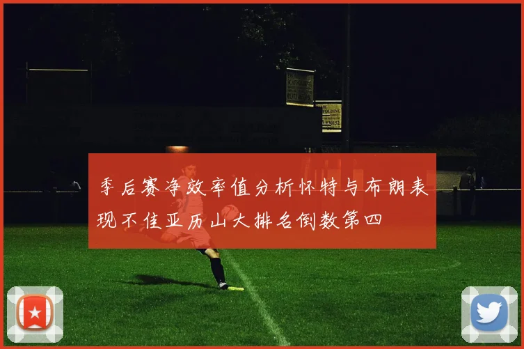 季后赛净效率值分析怀特与布朗表现不佳亚历山大排名倒数第四